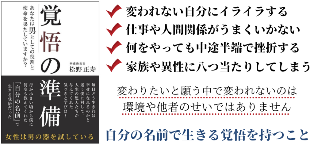 覚悟の準備松野正寿・KKロングセラーズ