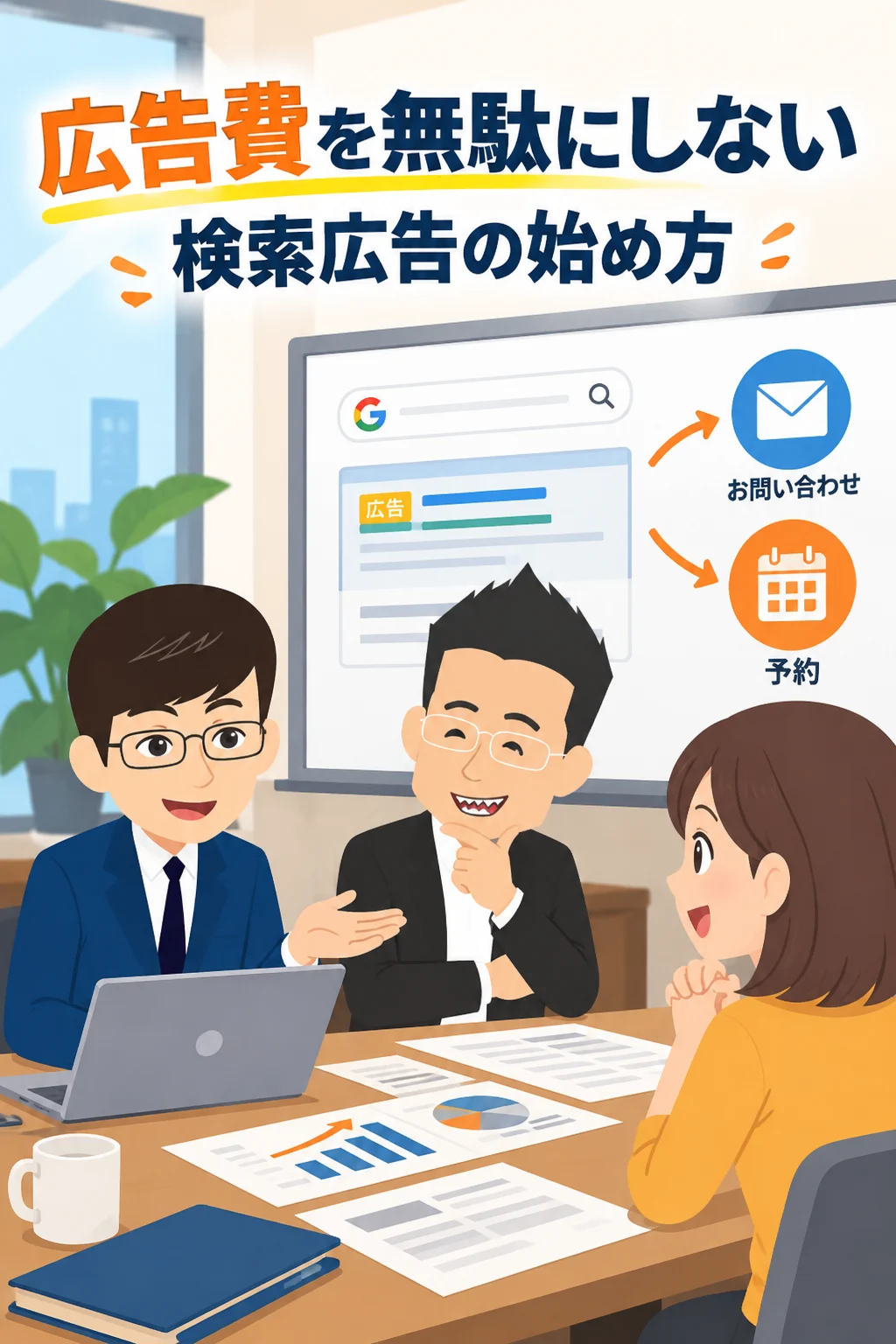 リスティング広告の始め方|個人事業主が予算と申込み導線を考える手順