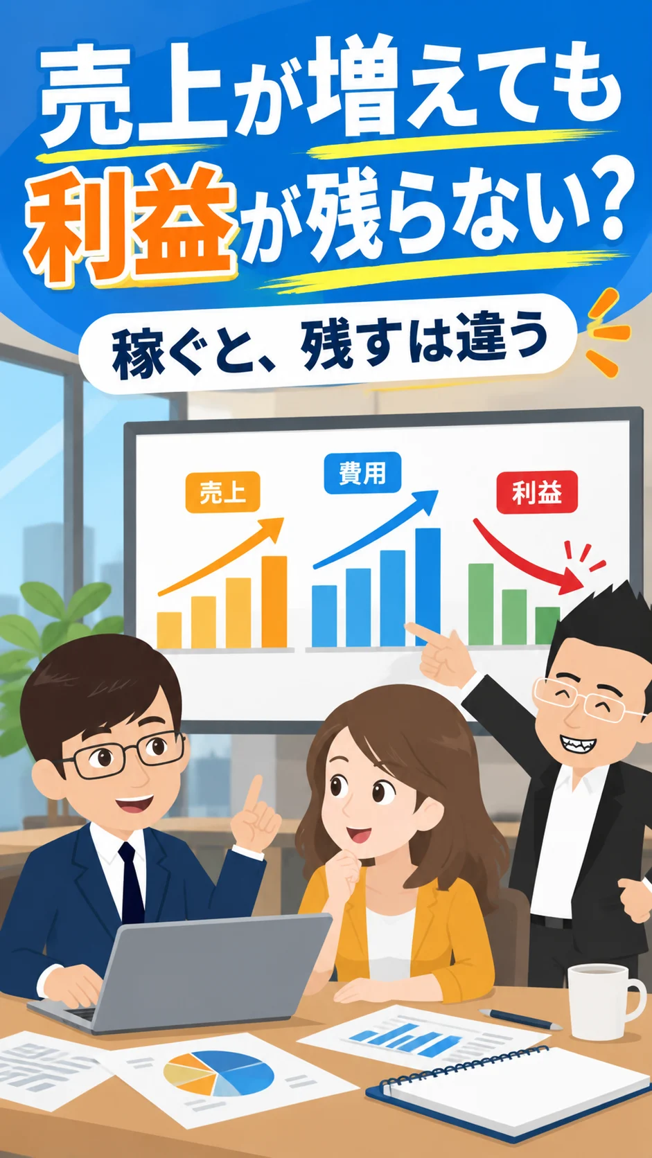 売上が増えても利益が残らない理由|個人事業主が見直す数字と資金繰り